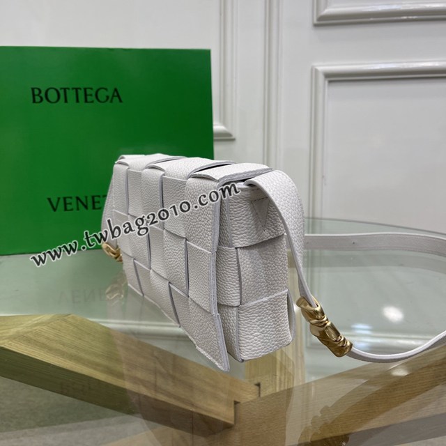 Bottega veneta高端女包 KF0017荔枝紋 寶緹嘉荔枝紋牛皮CASSETTE包包 BV經典款單肩斜挎包  gxz1264
